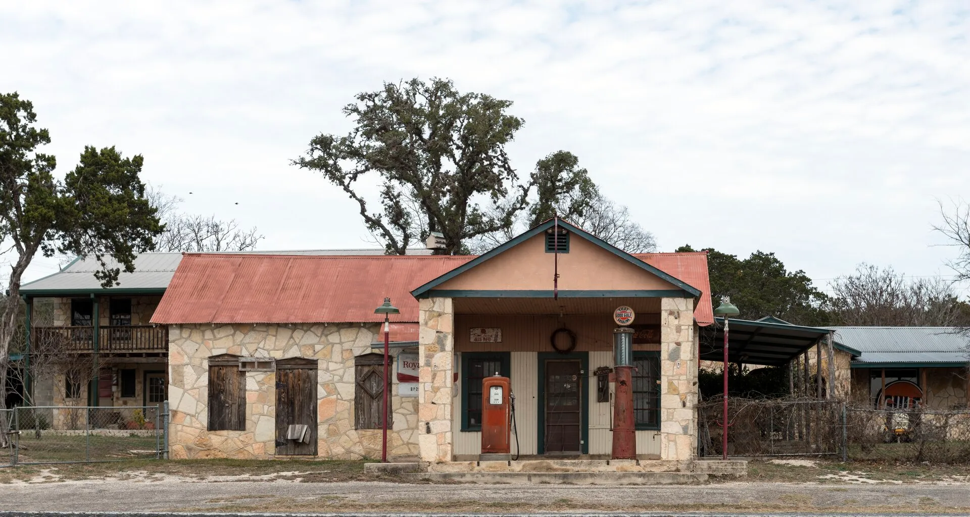 The historic filling station on Highway 16